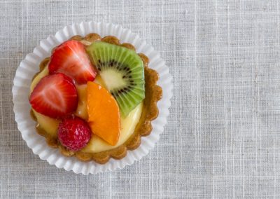 Pastry with fruit